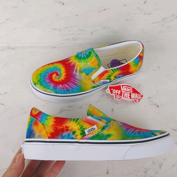 **LAST1**NEW Vans Tie Dye Slip On Skate Shoe - Picture 2 of 4